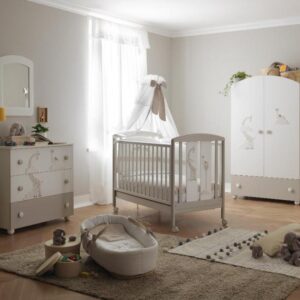 Βρεφικό κρεβατάκι PALI Savana, χρώμα bianco/tortor NS39