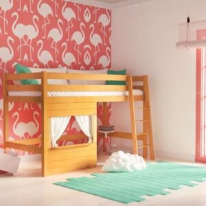Υπερυψωμένο παιδικό κρεβάτι COUNTRY φυσικό οξιά 900600