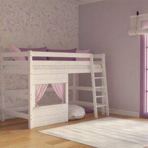 Υπερυψωμένο παιδικό κρεβάτι COUNTRY λευκό οξιά 900400