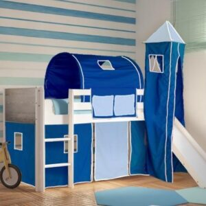 Παιδικό κρεβάτι με τσουλήθρα DREAM λευκό οξιά 100500