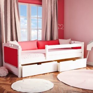 Παιδικός καναπές κρεβάτι MARIO λευκό οξιά 310300