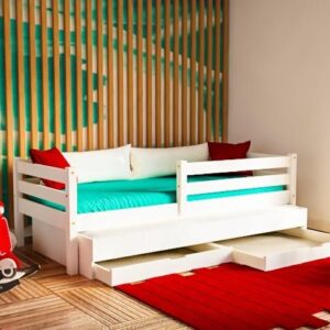 Παιδικός καναπές κρεβάτι TERRA λευκό οξιά 330300