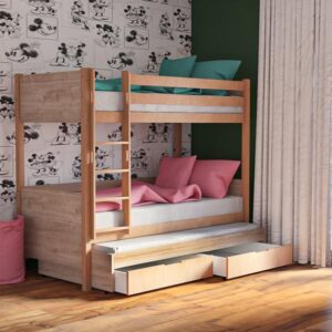 Παιδική κουκέτα KING φυσικό οξιά 580300