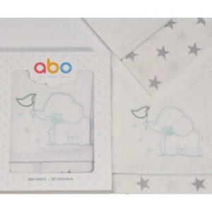 Σετ σεντόνια κρεβατιού Elephant green ABO 8074-800