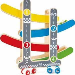 Hape Early Explorer Ξύλινο Fast Flip Racetrack E0438A