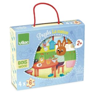 Vilac Παζλ Ξύλινο Σπίτι 4 x 6 KOM. VLC-2643