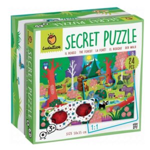 LUDATTICA Παζλ Ανακαλύπτω με κυάλια Το δάσος LUD-21900