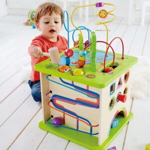 Hape Totally Amazing Ξύλινος Κύβος Δραστηριοτήτων Country Critters Play Cube E1810