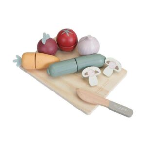 Little Dutch Ξύλινος Δίσκος κοπής με λαχανικά LD4484