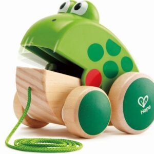 Hape Push & Pull Ξύλινο Συρόμενο Βατραχάκι HP-E0361