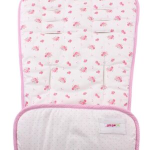 MINENE Κάλυμμα Κρεμ Φλοράλ/Ροζ πουά MN21032