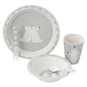 Fresk: Μπαμπού Σετ φαγητού - Polar bear FR-FD400-17
