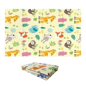 Sport1 Δάπεδο ασφαλείας αναδιπλούμενο ’Ζωάκια ζούγκλας’ 120x90cm 204363