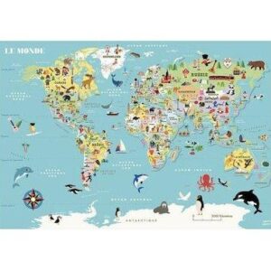 Μαγνητικό Παιχνίδι Παγκόσμιος Χάρτης VILA7612A