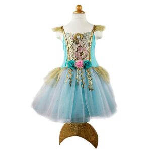 Στολή γαλαζοπράνινη - χρυσή ’Γοργόνα με ουρά’ 4-6 ετών GPR-33985