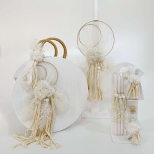 Feathers Balloon Κουτί | Λαμπάδα | Λαδοσέτ K23-008