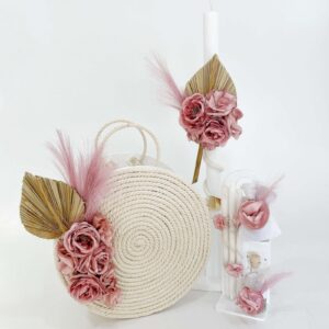 Palms and Flowers Κουτί | Λαμπάδα | Λαδοσέτ K22-060