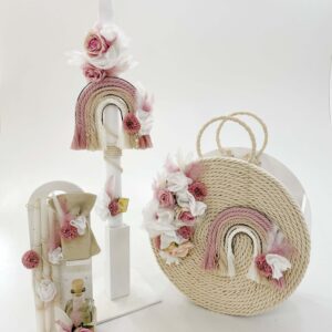 Pink Rainbow Κουτί | Λαμπάδα | Λαδοσέτ K22-031