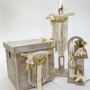 Μακραμέ Κουτί | Λαμπάδα | Λαδοσέτ K22-043