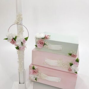 Floral Κουτί | Λαμπάδα | Λαδοσέτ K19-054