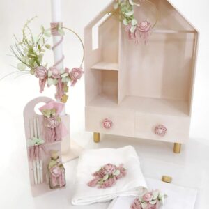 Flower Dollhouse Κουτί | Λαμπάδα | Λαδοσέτ K22-002