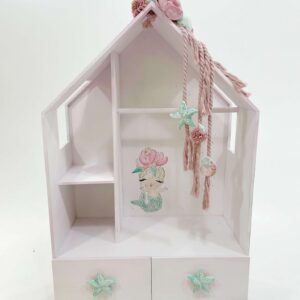 Flower Mermaid Dollhouse Κουτί | Λαμπάδα | Λαδοσέτ K22-044