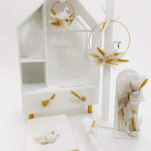 Gold Swan Dollhouse Κουτί | Λαμπάδα | Λαδοσέτ K22-057