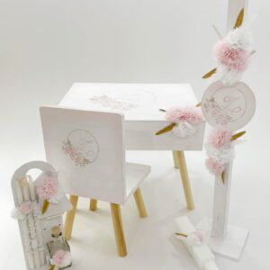 Flower Pink Gold Κουτί | Λαμπάδα | Λαδοσέτ K22-013