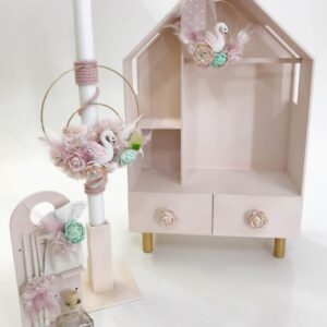 Flower Swan Dollhouse Κουτί | Λαμπάδα | Λαδοσέτ K22-005