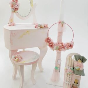 Ζαχαρένια Κουτί | Λαμπάδα | Λαδοσέτ K22-034