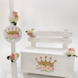 Flower Crown Κουτί | Λαμπάδα | Λαδοσέτ K22-007