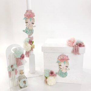 Flower Mermaid Κουτί | Λαμπάδα | Λαδοσέτ K22-004