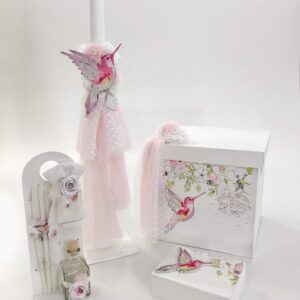 Pink Bird Κουτί | Λαμπάδα | Λαδοσέτ K18-053