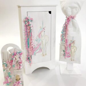 Colourful Unicorn Κουτί | Λαμπάδα | Λαδοσέτ K18-032