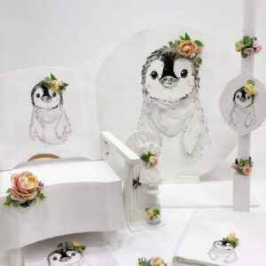 Flower Penguin Κουτί | Λαμπάδα | Λαδοσέτ K20-003