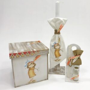 Indian Girl Κουτί | Λαμπάδα | Λαδοσέτ K18-024