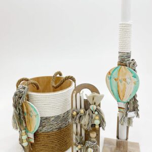 Basket Airballoon Veraman Κουτί | Λαμπάδα | Λαδοσέτ A22-070