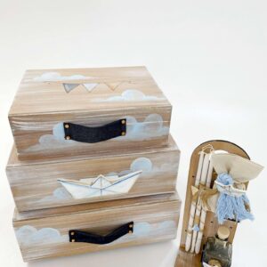 Χάρτινο το καραβάκι Κουτί | Λαμπάδα | Λαδοσέτ A22-030