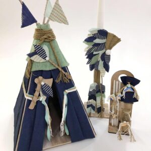 Boy Teepee Κουτί | Λαμπάδα | Λαδοσέτ A17-003