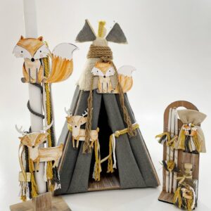 Teepee Forest Κουτί | Λαμπάδα | Λαδοσέτ A18-066