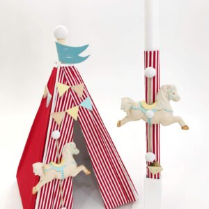 Circus Teepee Κουτί | Λαμπάδα | Λαδοσέτ A20-019