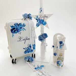 Blue Roses Κουτί | Λαμπάδα | Λαδοσέτ A22-031