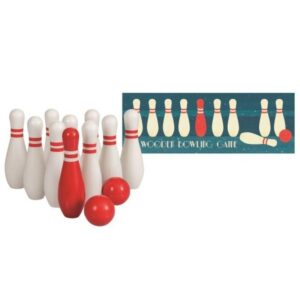 Egmont Toys Ξύλινο παιχνίδι μπόουλινγκ EGM-600010