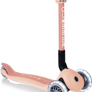 Globber Scooter Junior Foldable Lights Eco Peach 692-506
