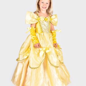 Den Goda Fen, Φόρεμα Πριγκίπισσας κίτρινο με Τριαντάφυλλα 2-4 GF-60621