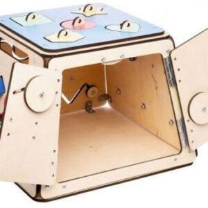 Elis Design Lock Box Montessori Κύβος Δραστηριοτήτων Eli Neli 5163 5163