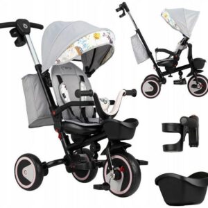 Momi Invidia Τρίκυκλο Ποδήλατο Με Αναστροφή Gray/Pink 5900495864000 5900495864000