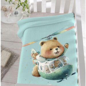Piel Sa Travel Bear 80X110 Κουβέρτα Αγκαλιάς Verde Mar 6303 6303