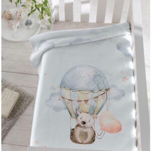 Piel Sa Heart Bear 80X110 Κουβέρτα Αγκαλιάς  Blue 6312 6312
