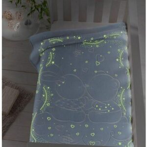 Piel Sa Rabbit 110X140 Κουβέρτα Κούνιας Φωσφοριζέ Blue 6856A 6856A